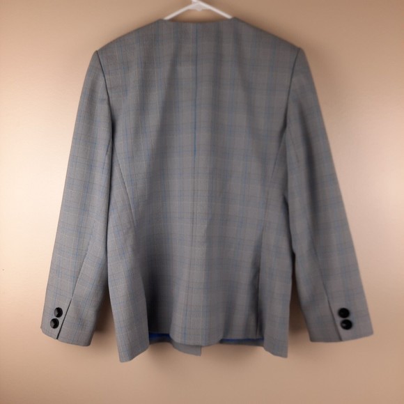 Sag Harbor Padded Shoulders Scoop Neck Suit Jacket size 14 - Picture 9 of 9